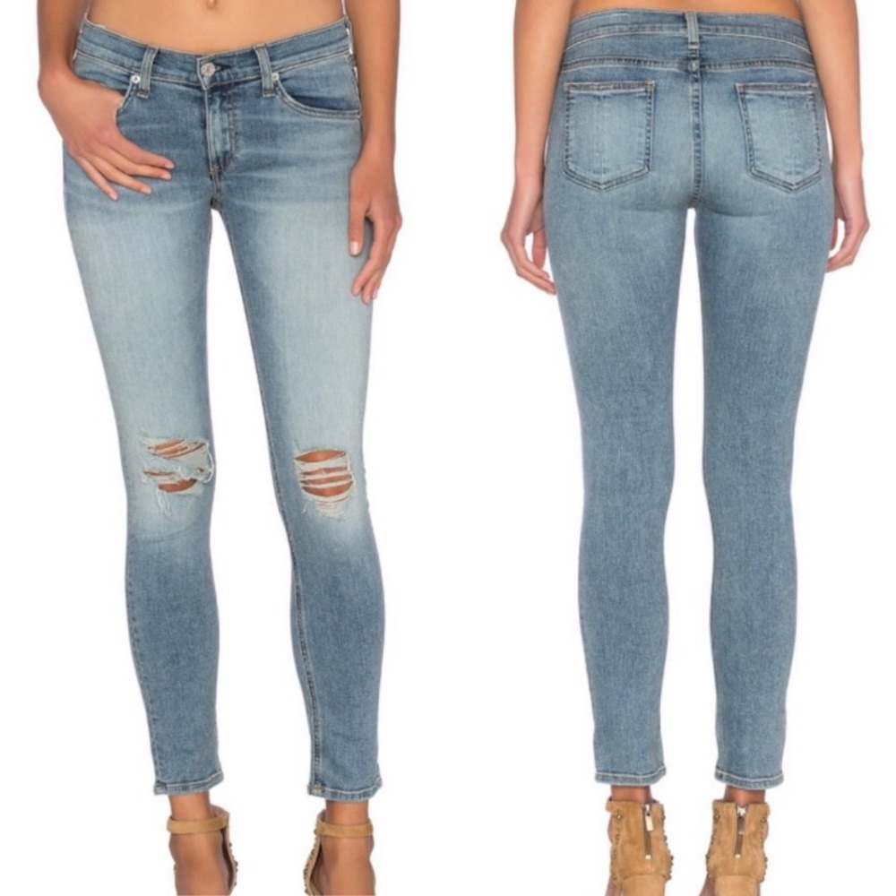 Rag and Bone Capri Skinny Jeans in Murray Wash
